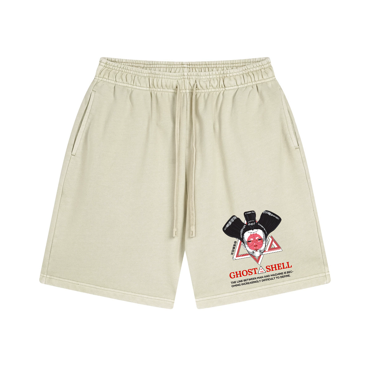 Ghost of the Shell Geisha Vintage Washed Cotton Shorts