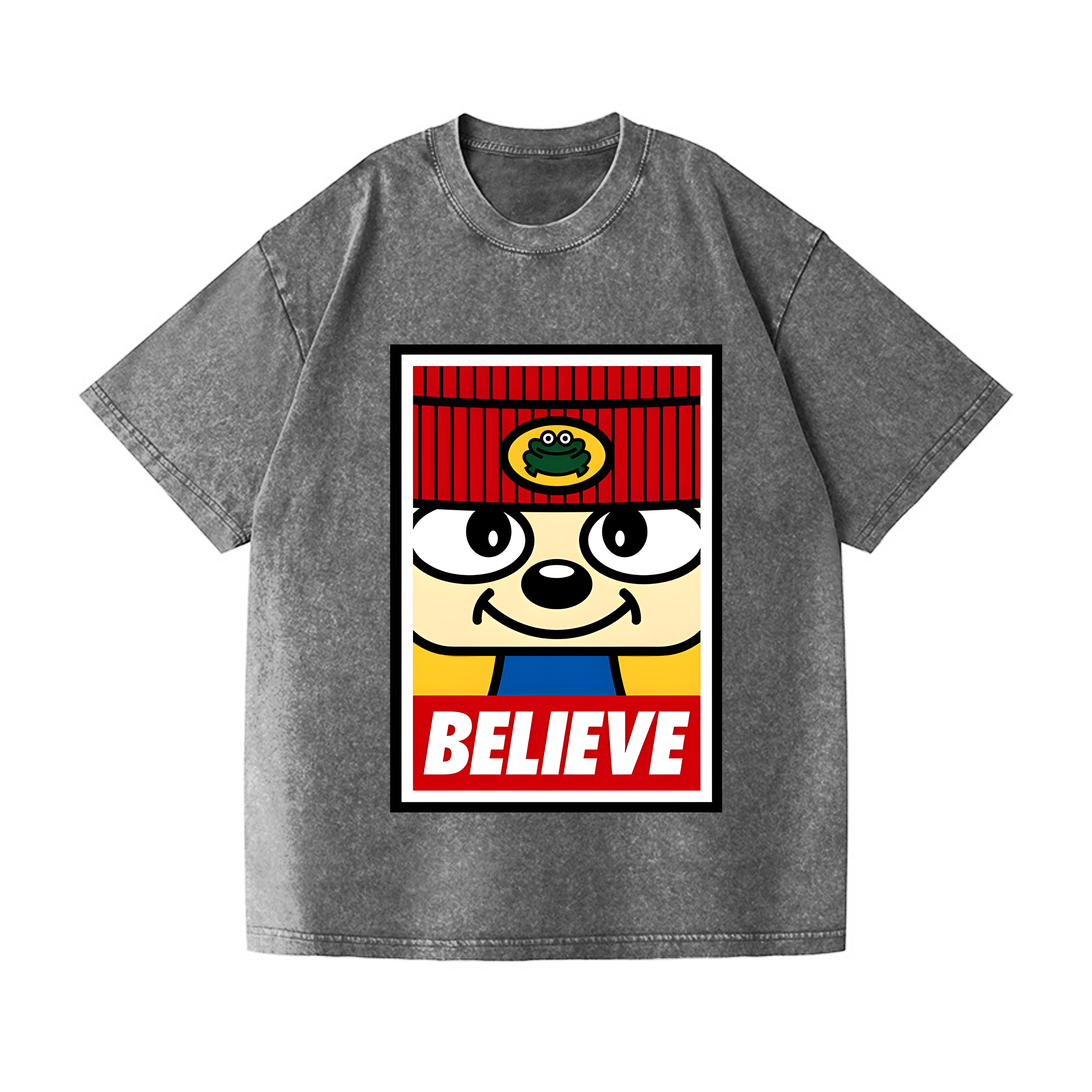 PaRappa the Rapper Vintage Wash Japanese Design T-Shirt