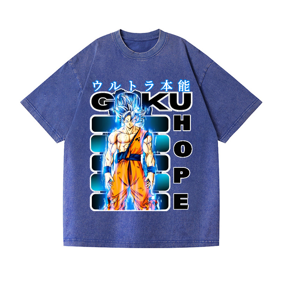 Dragon Ball Son Goku Vintage Wash Japanese Design T-Shirt