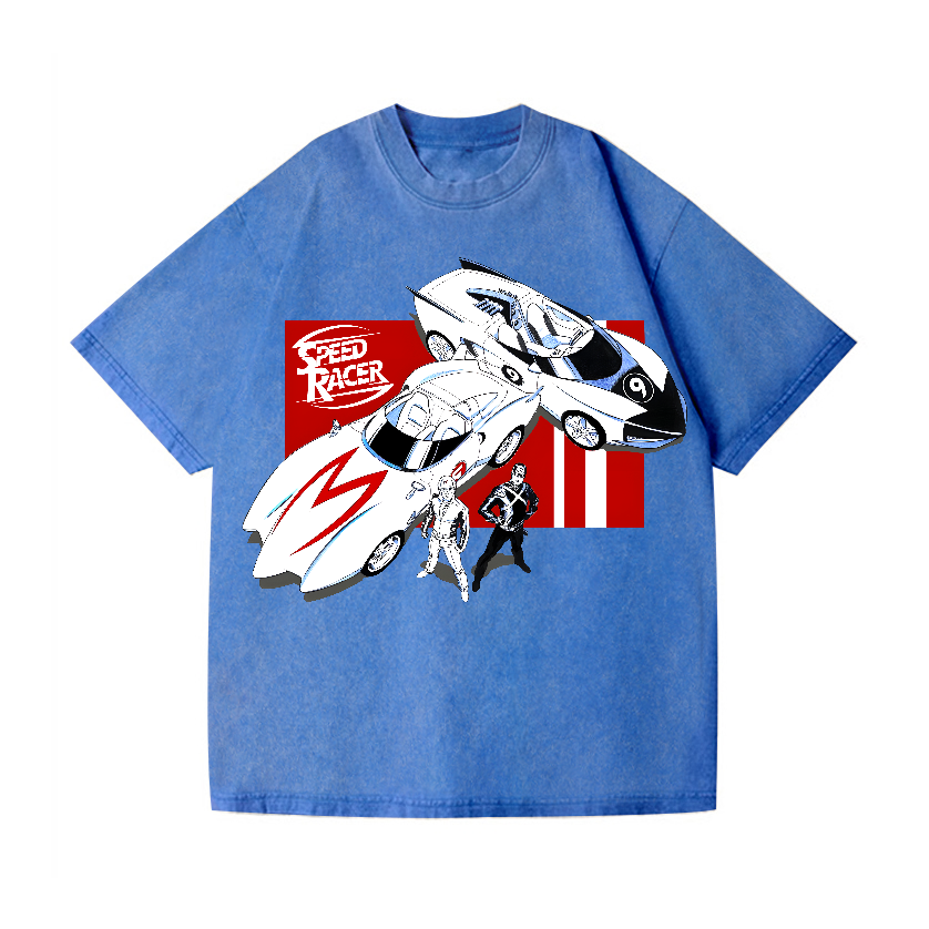 Speed Racer Vintage Wash Japanese Design T-Shirt