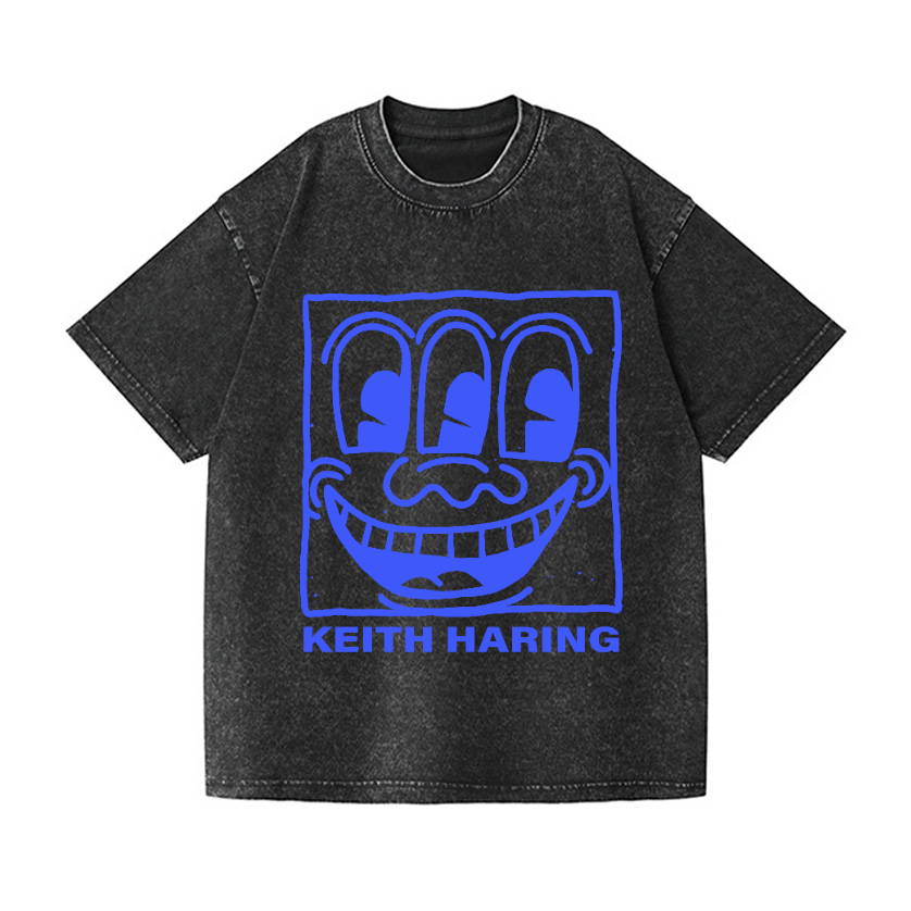 Keith Haring Vintage Wash Japanese Design T-Shirt