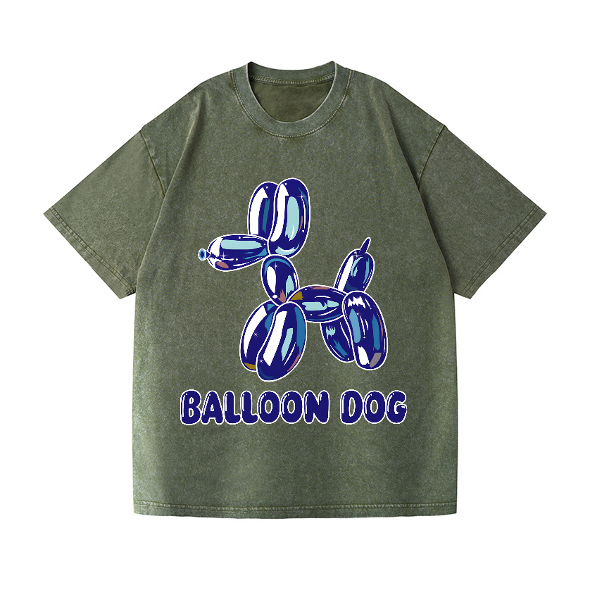 Koons Balloon Dog Vintage Wash Japanese Design T-Shirt