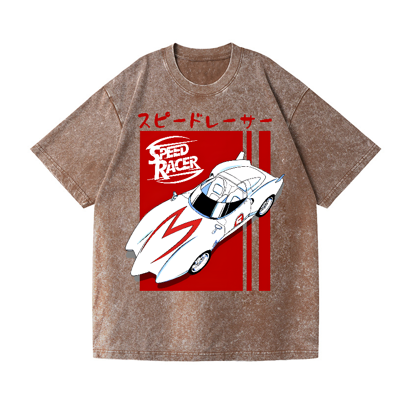 Speed Racer Vintage Wash Japanese Design T-Shirt