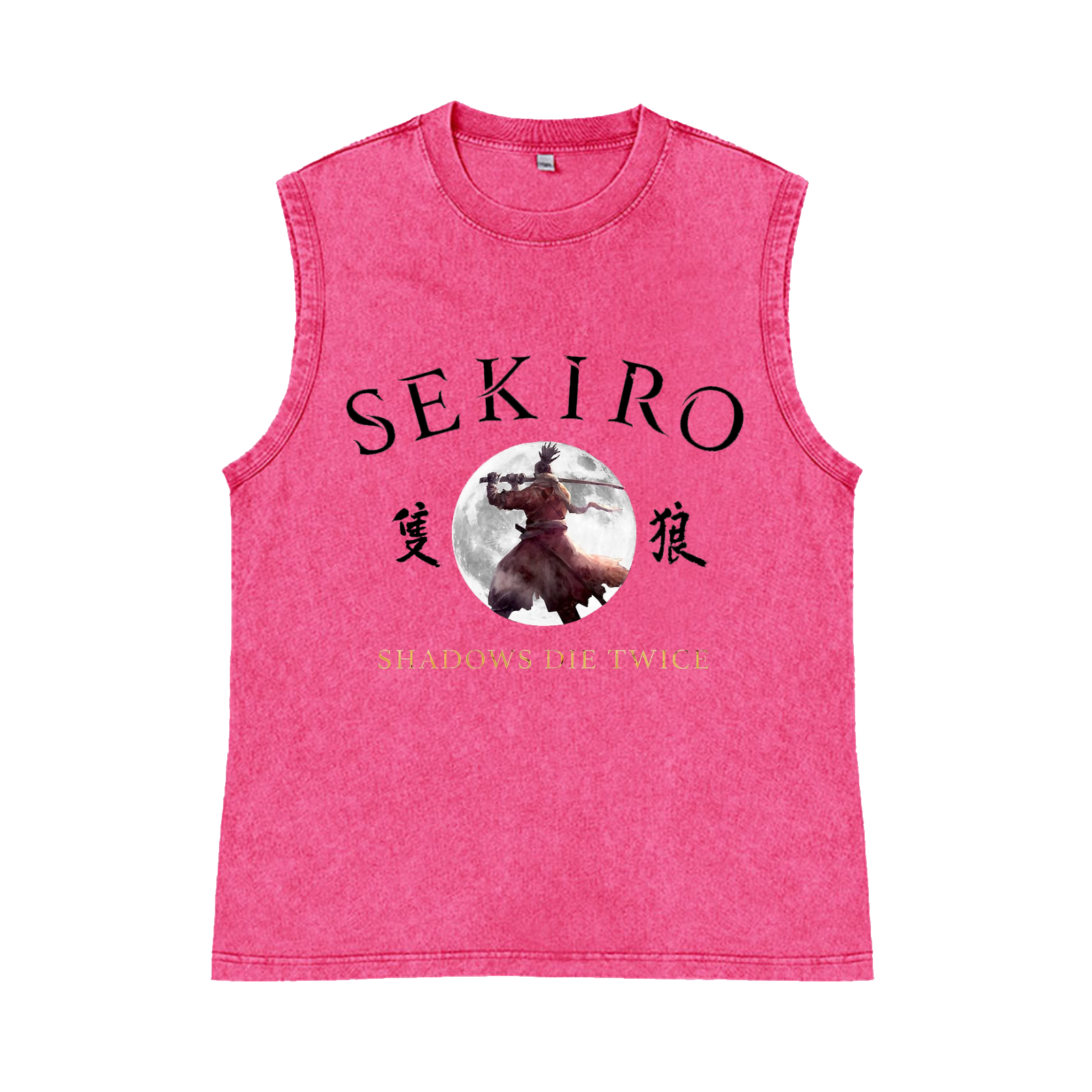 Sekiro Pure Cotton Wash-Dyed Sleeveless Tank Top