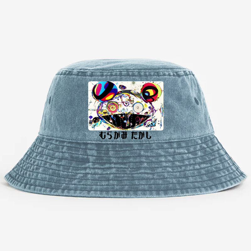 Japan Sunflower Panda TM Vintage 100% Cotton Bucket Hat