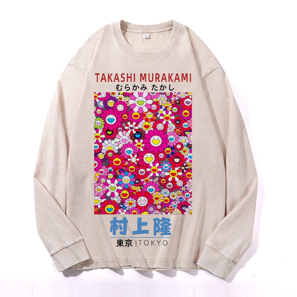 Sunflower TM Vintage Cotton Wash Crewneck Sweatshirt