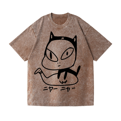 Nara Yoshitomo Vintage Wash Japanese Design T-Shirt