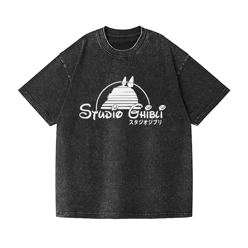 Studio Ghibli Totoro Vintage Wash Japanese Design T-Shirt
