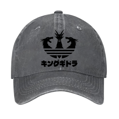 King Ghidorah Kaiju Vintage Cotton Cap