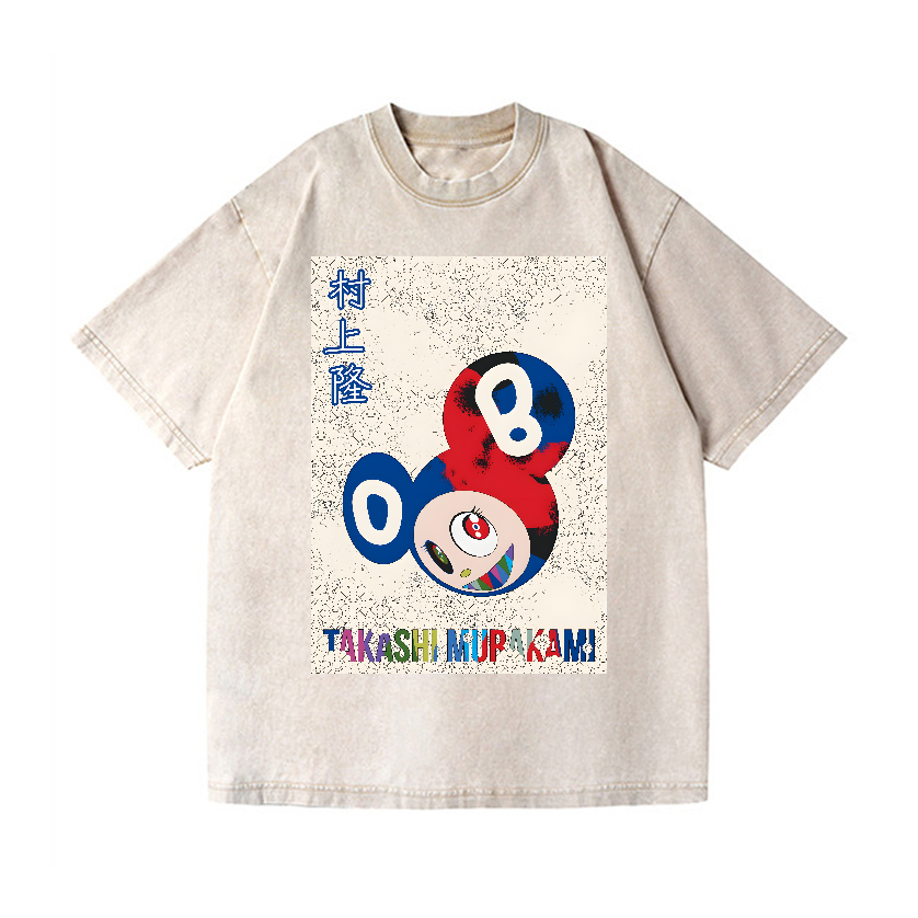 Takashi Murakami Toon Art Vintage Wash Japanese Design T-Shirt