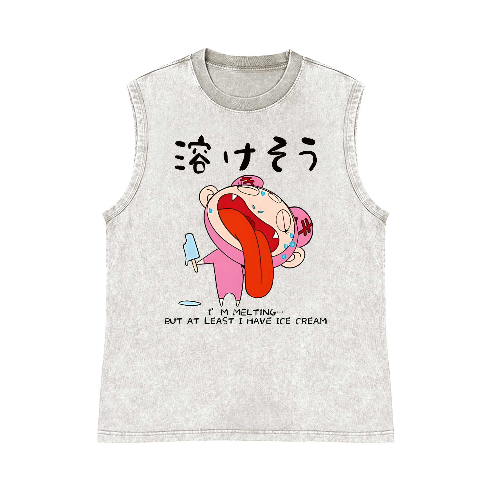 TM Pure Cotton Wash-Dyed Sleeveless Tank Top