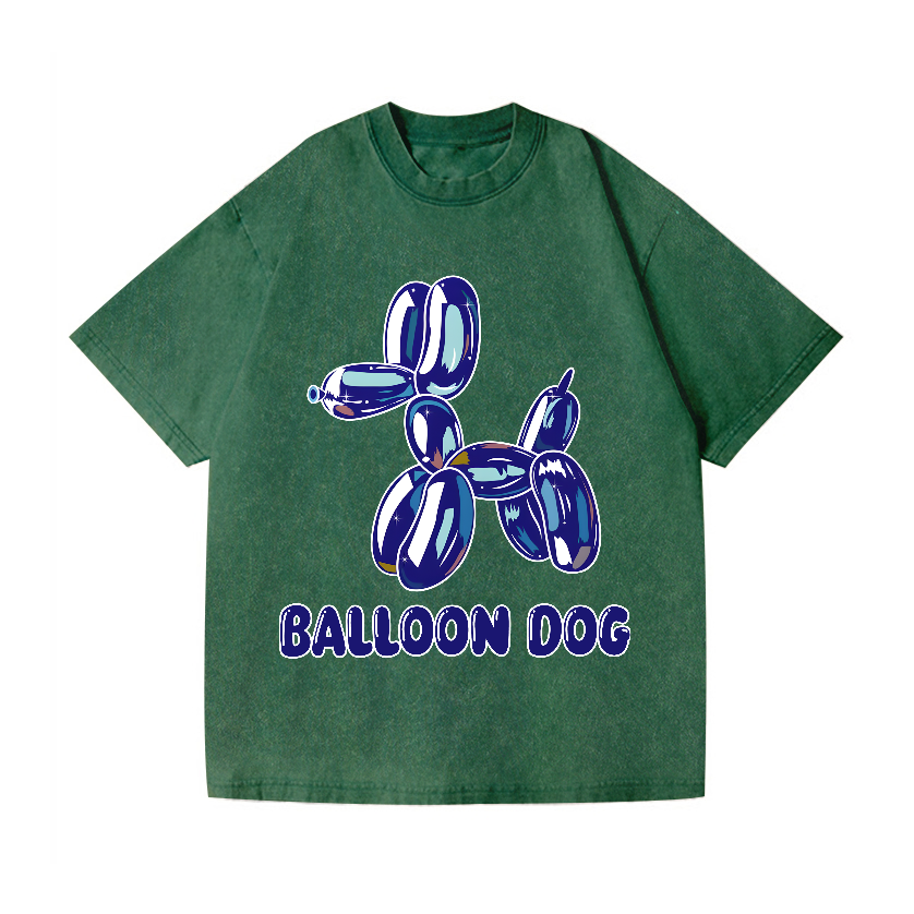 Koons Balloon Dog Vintage Wash Japanese Design T-Shirt
