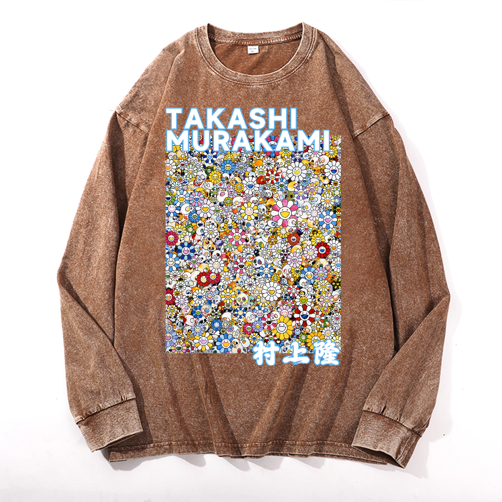Sunflower TM Vintage Cotton Wash Crewneck Sweatshirt