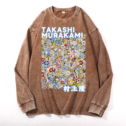 Sunflower TM Vintage Cotton Wash Crewneck Sweatshirt