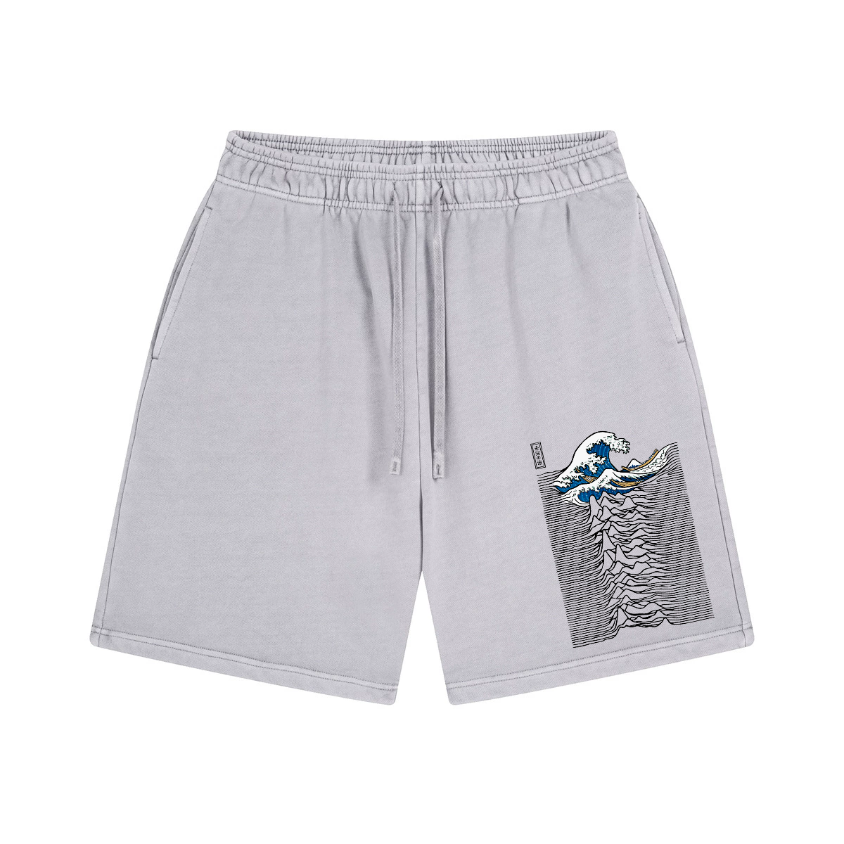 Katsushika Hokusai Wave Vintage Pure Thick Cotton Shorts