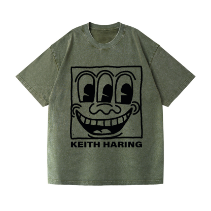 Keith Haring Vintage Wash Japanese Design T-Shirt