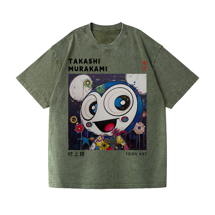 Toon Art TM Vintage Wash Japanese Design T-Shirt