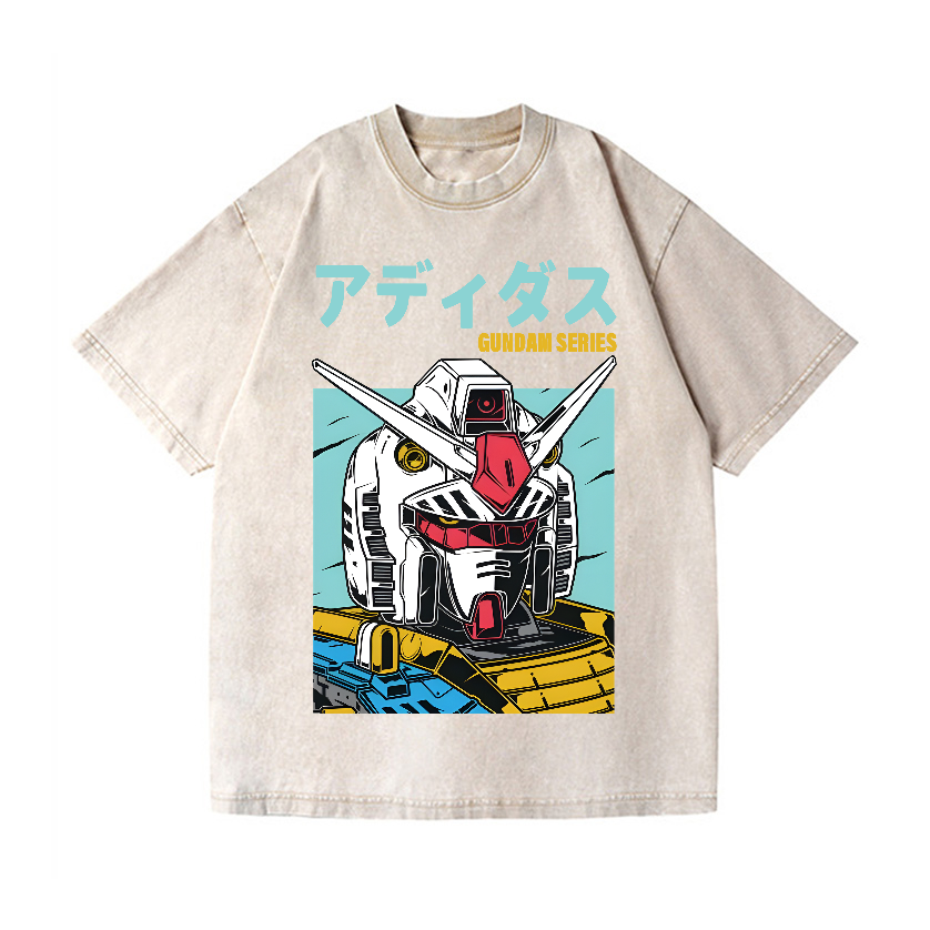 Mobile Suit Gundam Vintage Wash Japanese Design T-Shirt