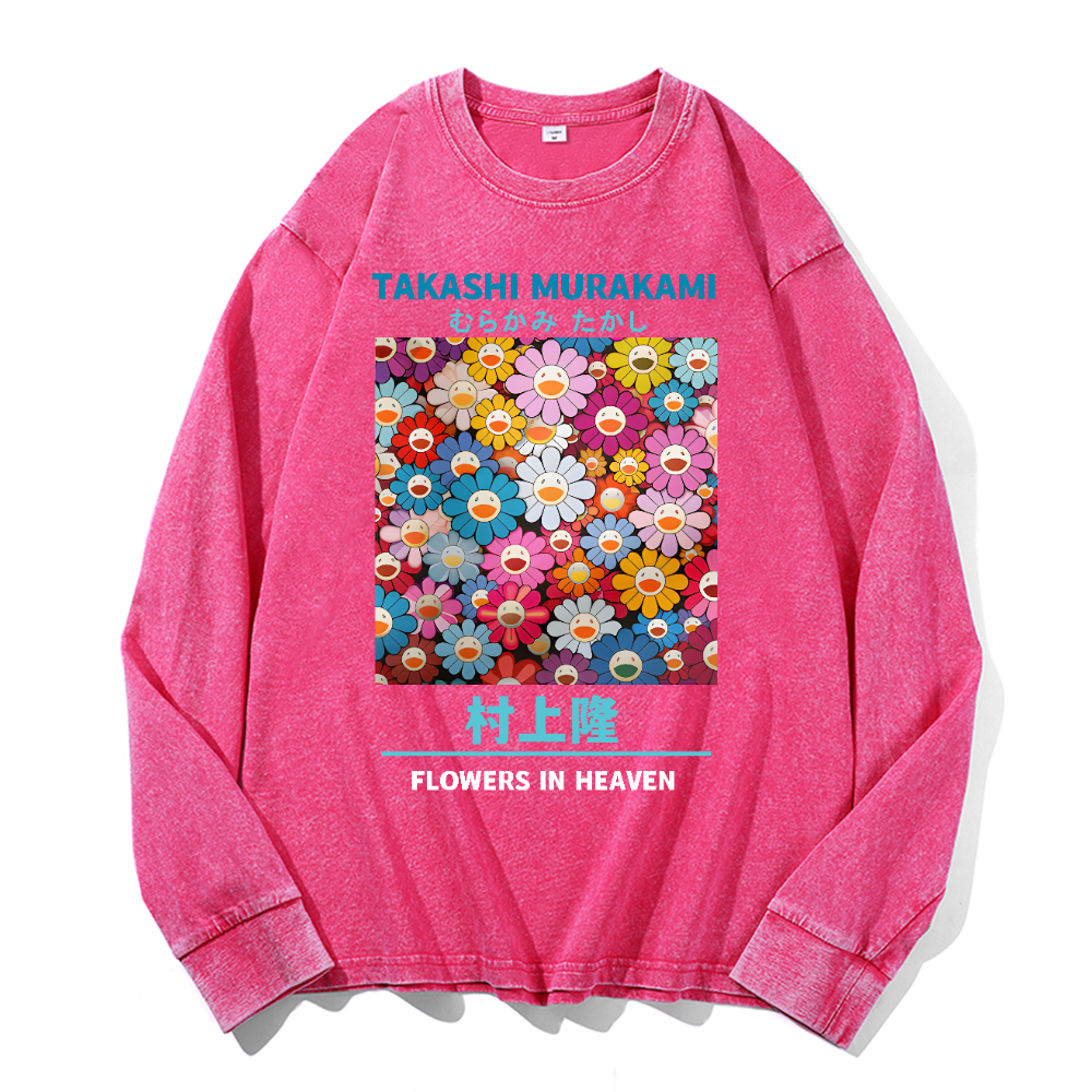 Sunflower TM Vintage Cotton Wash Crewneck Sweatshirt