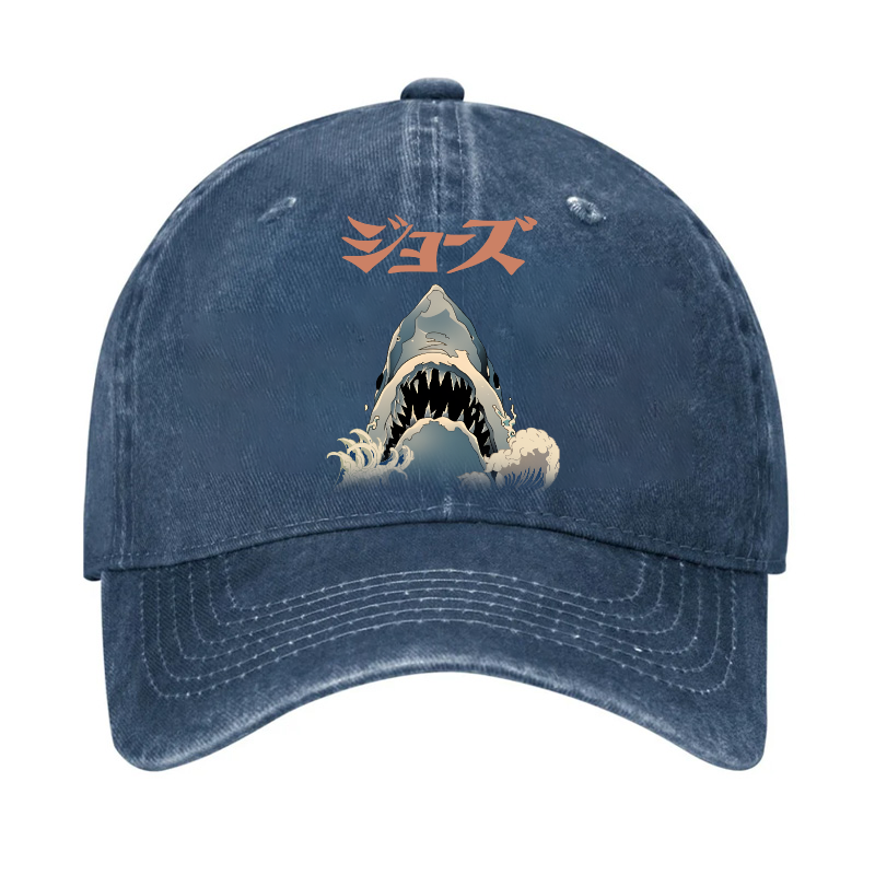 Jaws Ukiyoe Vintage Cotton Cap
