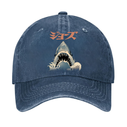 Jaws Ukiyoe Vintage Cotton Cap