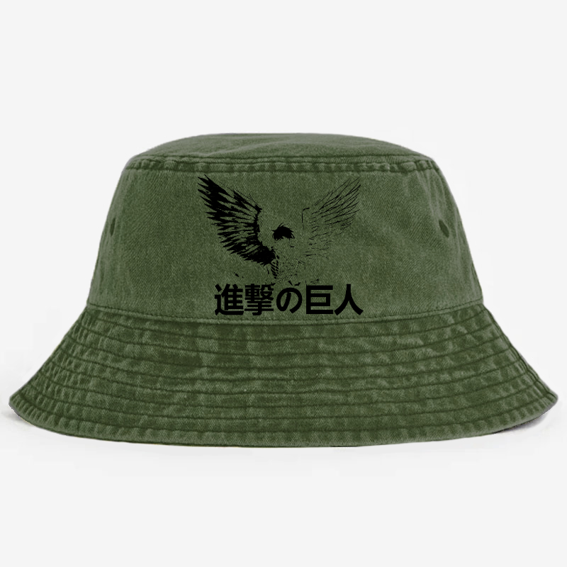 AOT Vintage 100% Cotton Bucket Hat