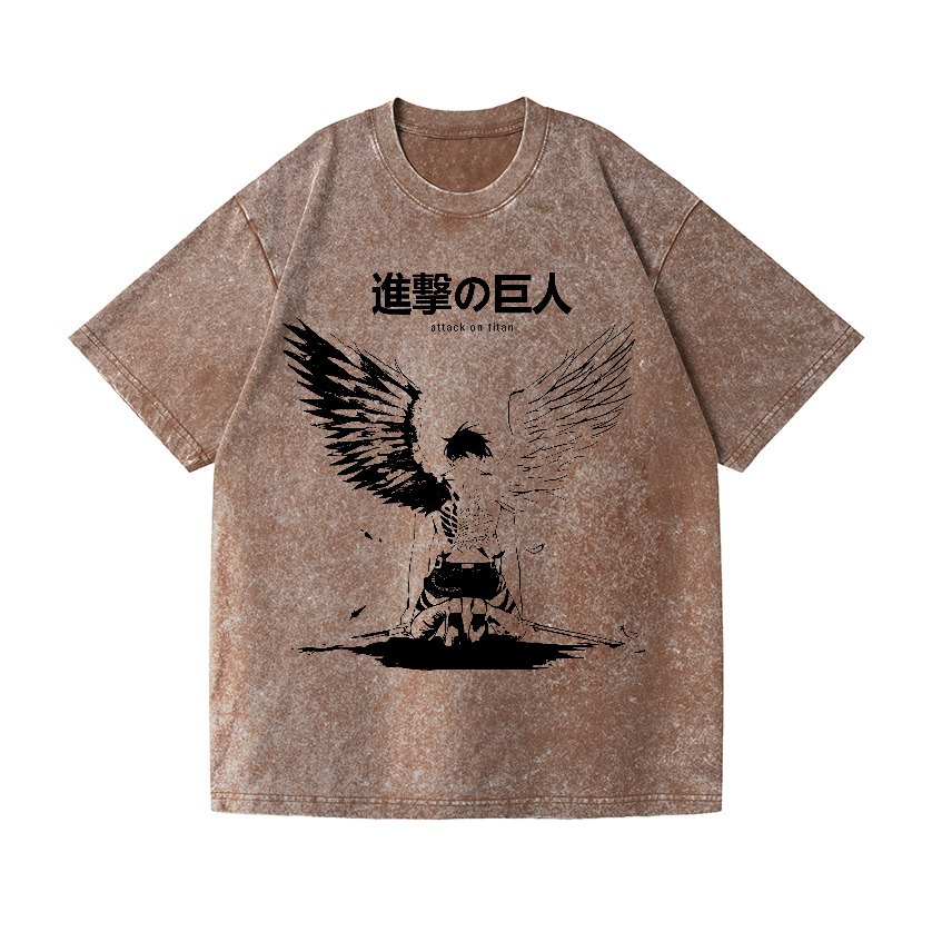 AOT Vintage Wash Japanese Design T-Shirt