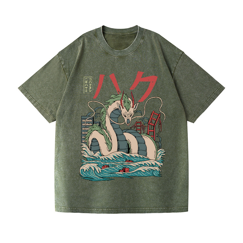 Ghibli Vintage Wash Japanese Design T-Shirt