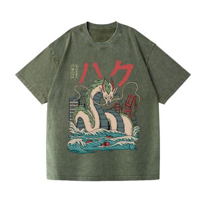 Ghibli Vintage Wash Japanese Design T-Shirt