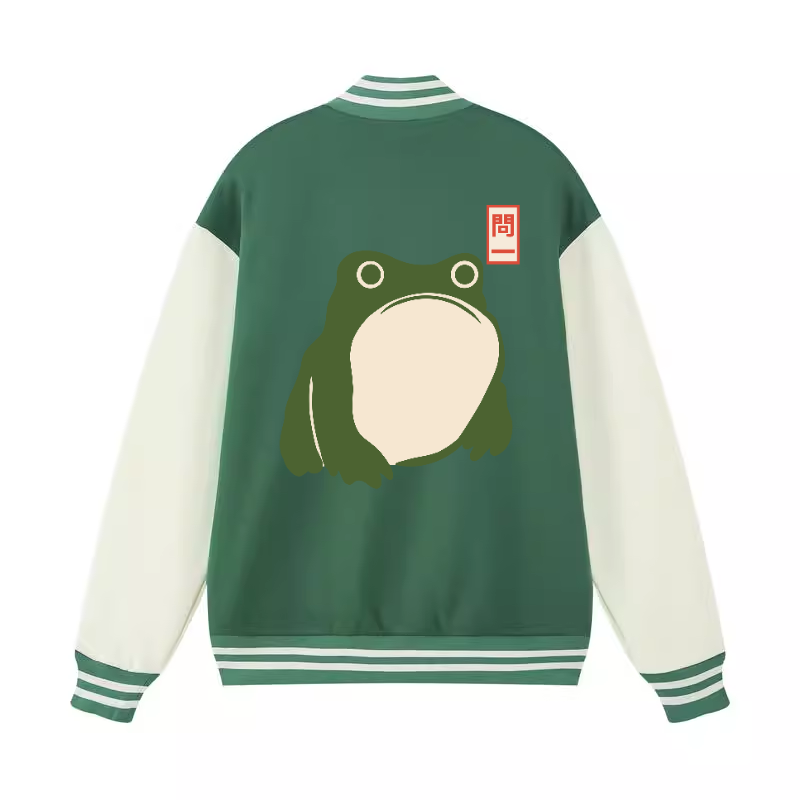 Matsumoto Hoji Frog Vintage Cotton Varsity Jacket