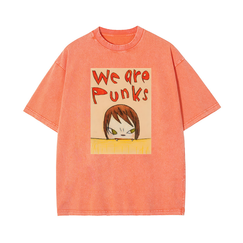 Yoshitomo Nara Punks Vintage Wash Japanese Design T-Shirt