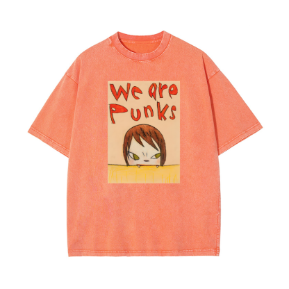 Yoshitomo Nara Punks Vintage Wash Japanese Design T-Shirt