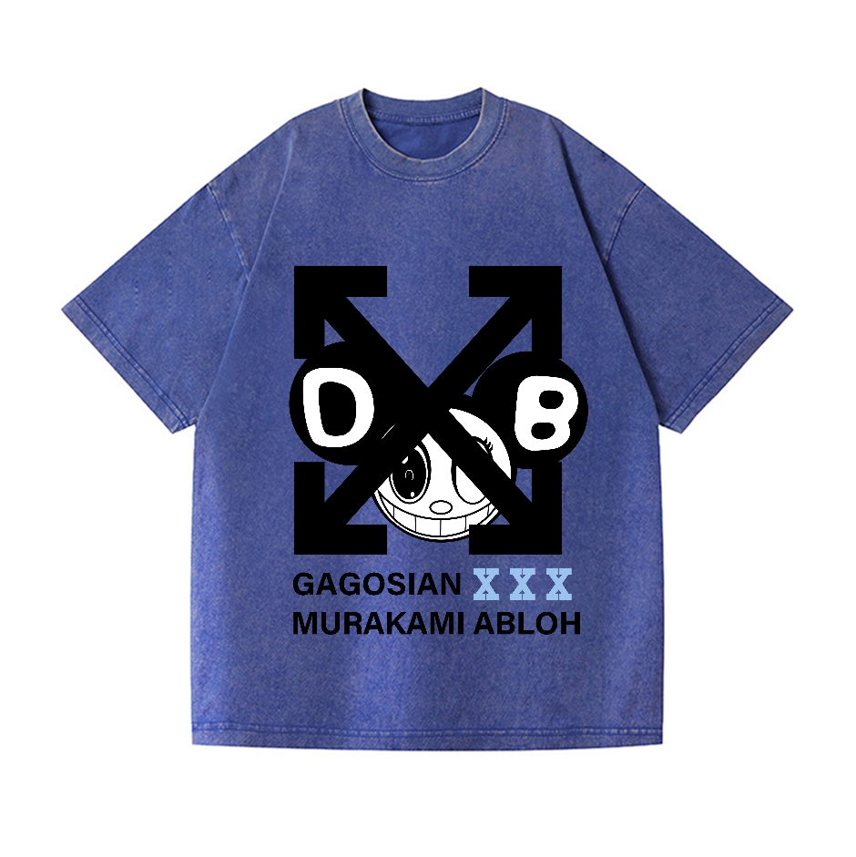 TM Abloh Vintage Wash Japanese Design T-Shirt