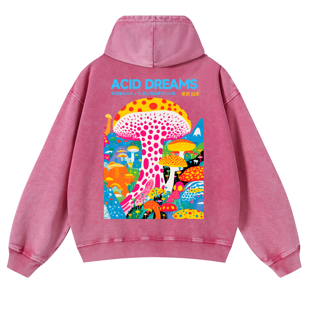 Yayoi Kusama Vintage Washed Cotton Back Art Hoodie