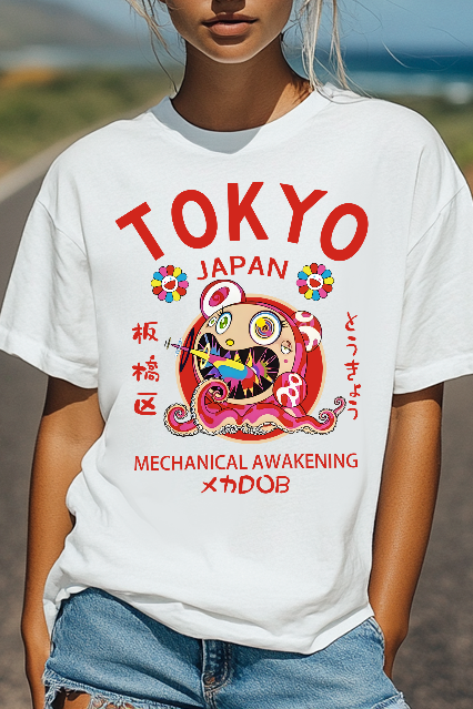 TM Sunflower Octopus Tokyo Japan Japanese Style Women's Classic Tee