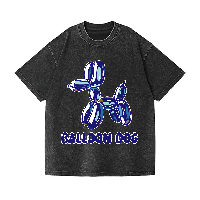 Koons Balloon Dog Vintage Wash Japanese Design T-Shirt