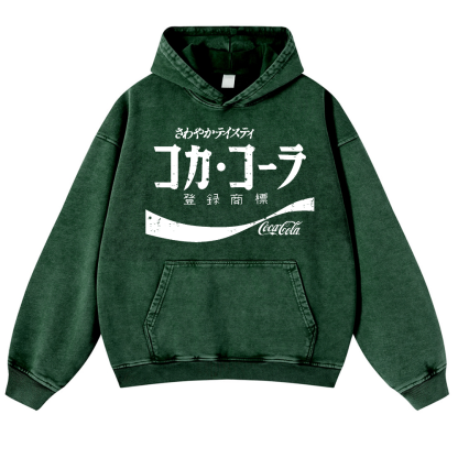 Coca Cola Vintage Washed Thick Cotton Hoodie