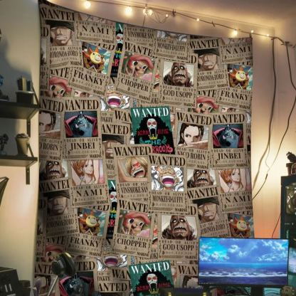 One Piece Wanted Indoor Wall Tapestry