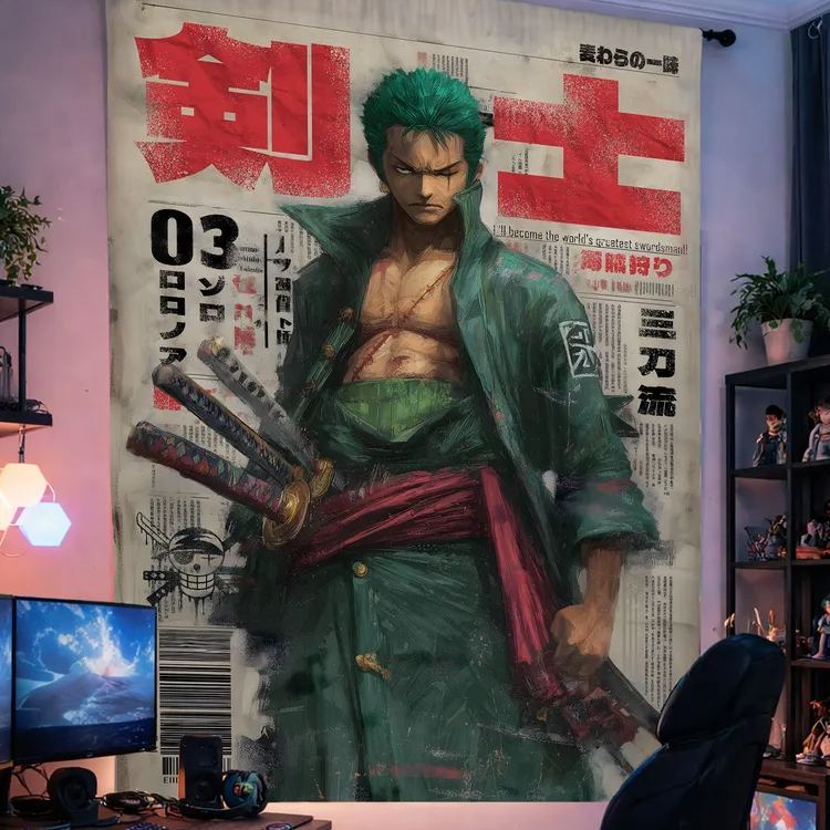 One Piece Roronoa Zoro Indoor Wall Tapestry