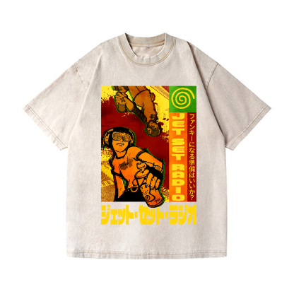 Jet Set Radio Vintage Wash Japanese Design T-Shirt