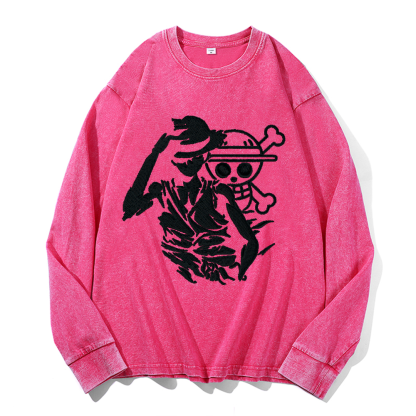 OP Vintage Cotton Wash Crewneck Sweatshirt