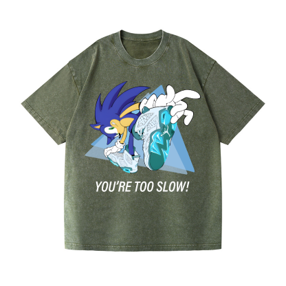 Sonic Vintage Wash Japanese Design T-Shirt
