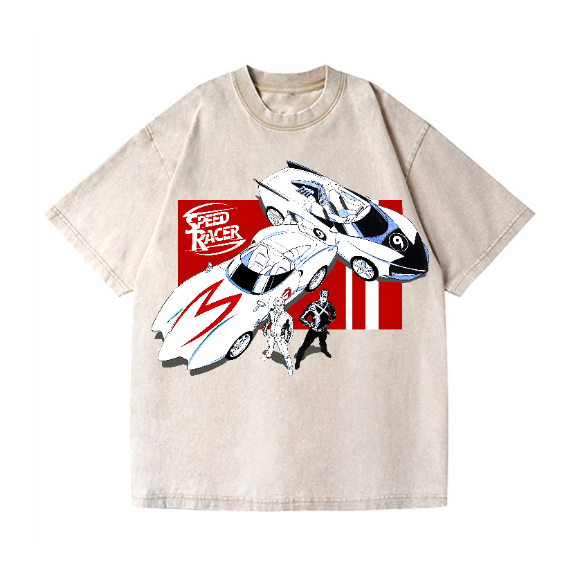 Speed Racer Vintage Wash Japanese Design T-Shirt
