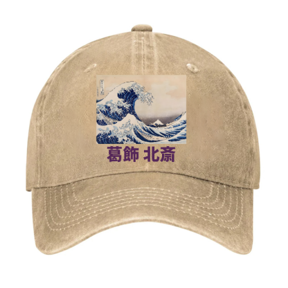 Katsushika Hokusai Great Wave Vintage Cotton Cap