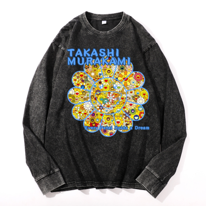 Sunflower TM Vintage Cotton Wash Crewneck Sweatshirt