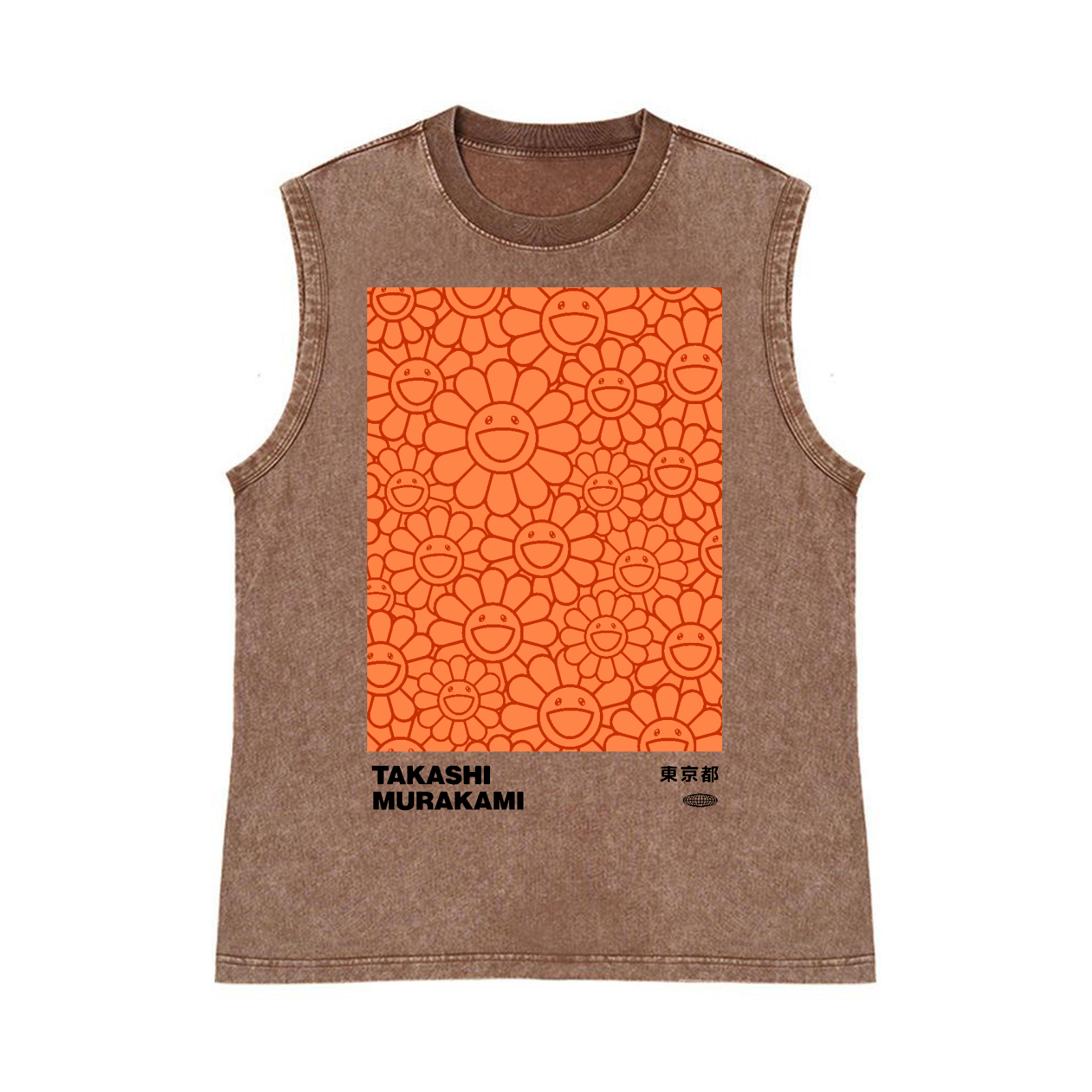 Sunflower TM Pure Cotton Wash-Dyed Sleeveless Tank Top