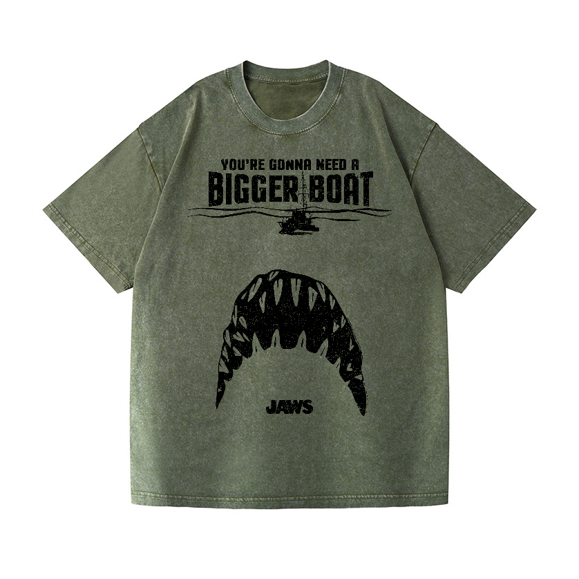 Jaws Vintage Wash Japanese Design T-Shirt