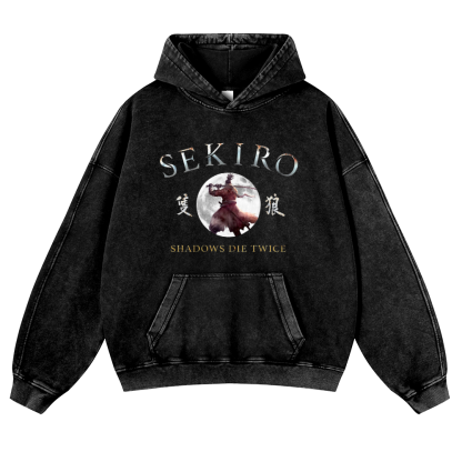 Sekiro Vintage Washed Thick Cotton Hoodie