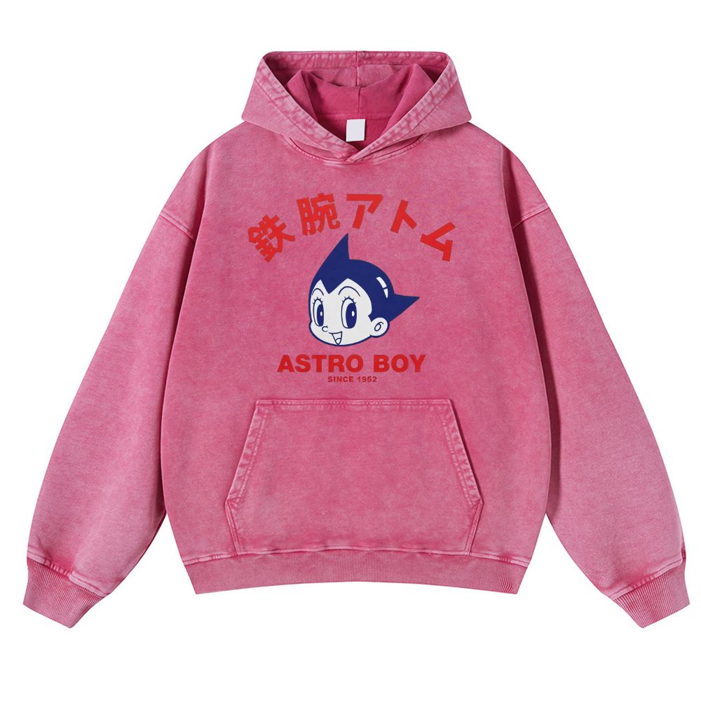 Astro Boy Vintage Washed Thick Cotton Hoodie