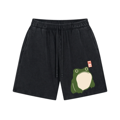 Matsumoto Hoji Frog Vintage Pure Thick Cotton Shorts